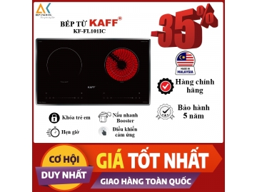 Bếp Kính Âm 2 Vùng Nấu 1 Từ 1 Hồng Ngoại KAFF KF-FL101IC - Made in Malaysia